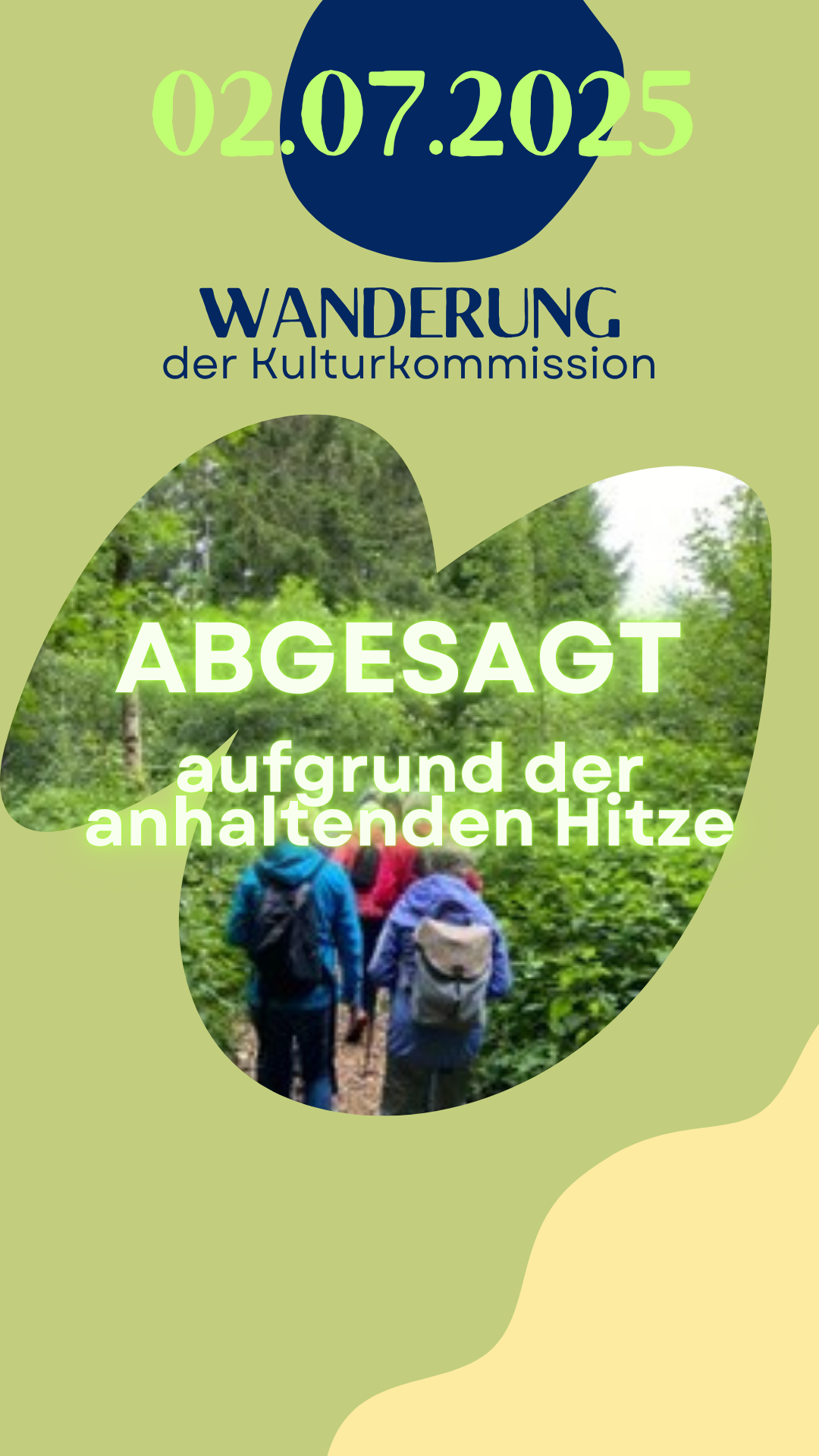 Bild von abgesagter Wanderung
